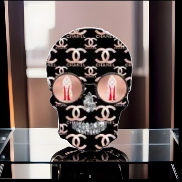 Pullover Pink Coco Sugar Skull W/Diamond π & Legs π π¦· Long Sleeve Sweatshirt - Picture 4 of 10